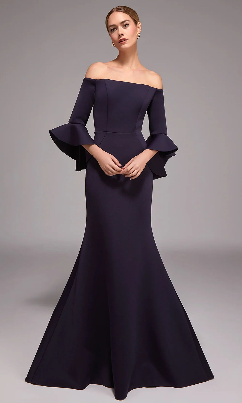 Alyce Paris 27777 - Elegant Fitted Evening Dress with Dramatic Sleeves Mother of the Bride Dresses