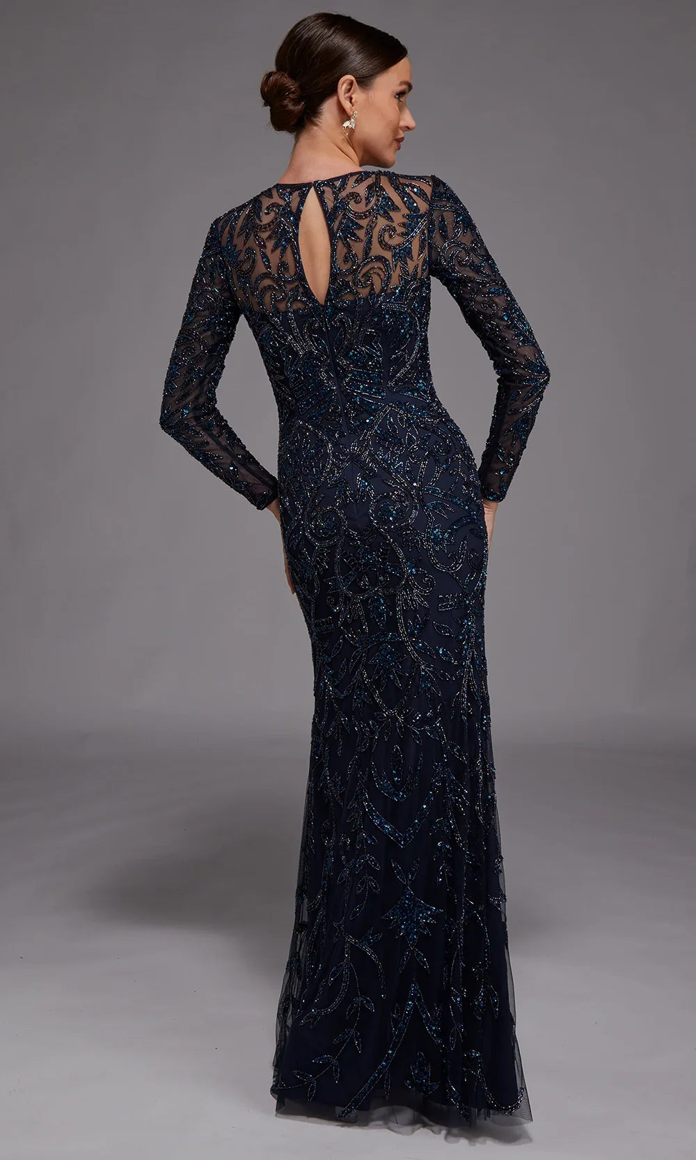 Alyce Paris 27778 - Elegant Long Sleeve Beaded Dress Mother of the Bride Dresses