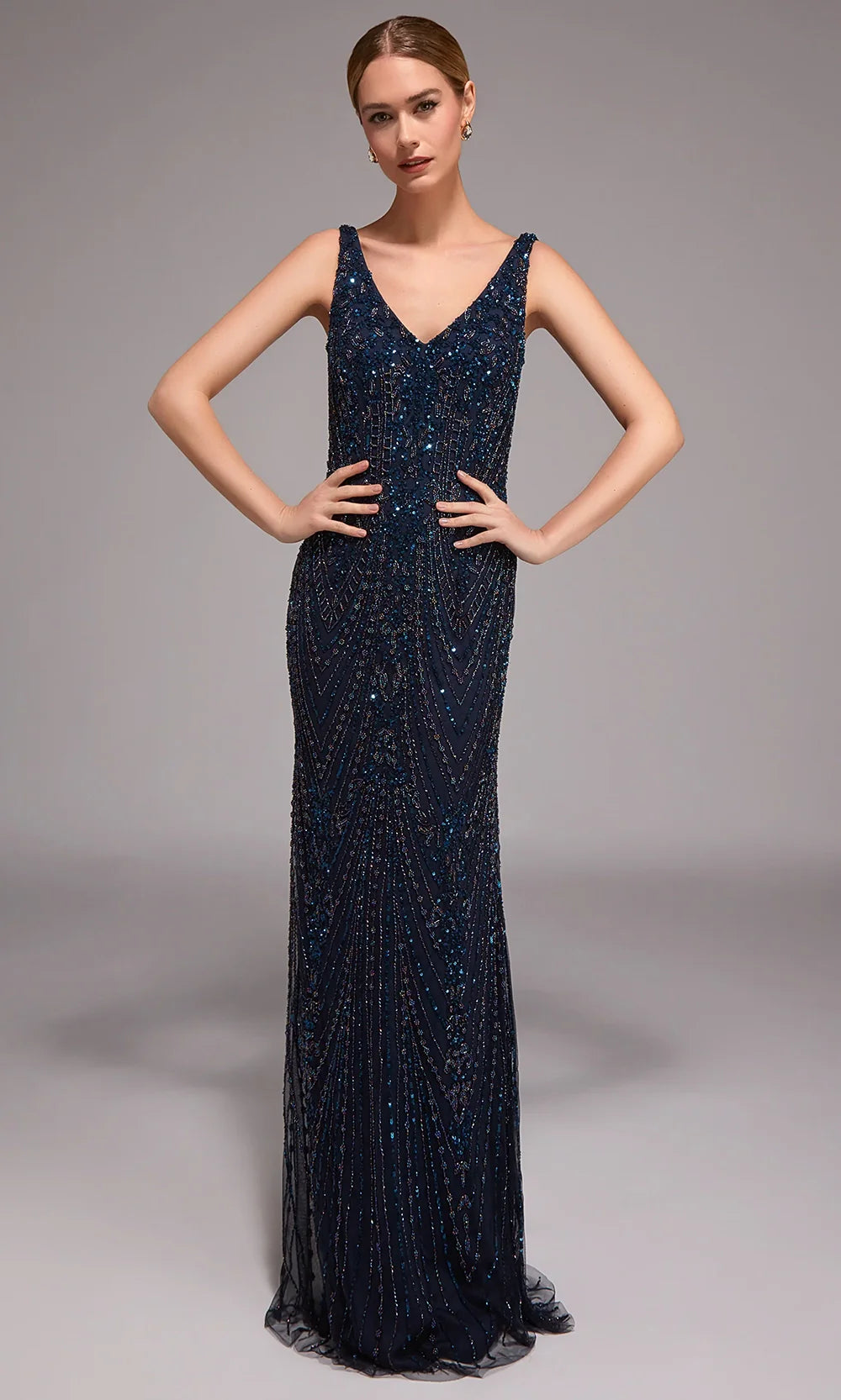 Alyce Paris 27786 - Glam Beaded Floor Length Evening Dress Prom Dresses