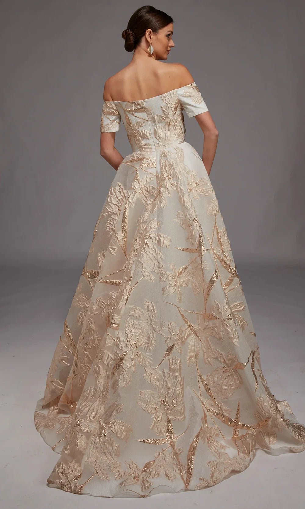 Alyce Paris 27804 - Ruffled Bodice Metallic Ball Gown Mother of the Bride Dresses