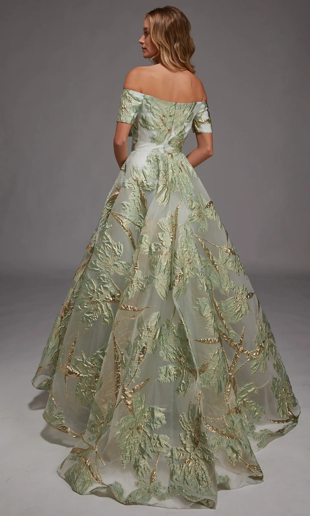 Alyce Paris 27804 - Ruffled Bodice Metallic Ball Gown Mother of the Bride Dresses