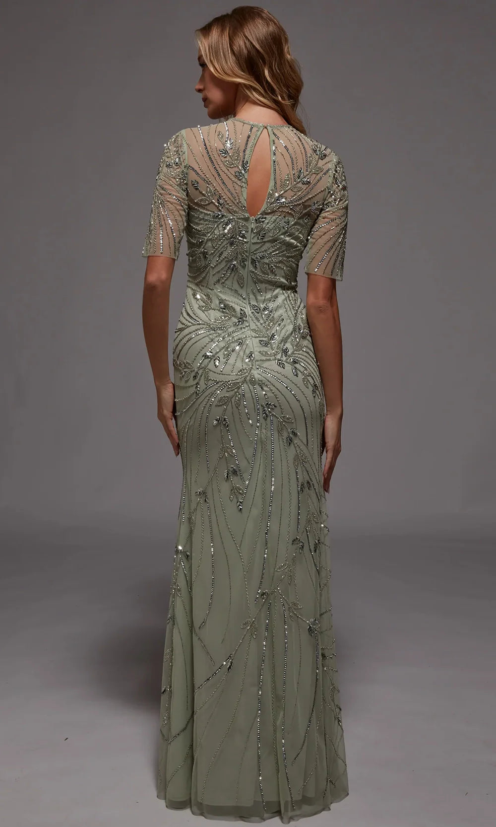 Alyce Paris 27809 - Elegant Beaded Motif Evening Gown Mother of the Bride Dresses