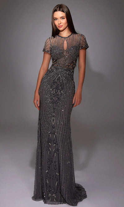 Alyce Paris 27823 - Jewel Neck Beaded Gown with Cutout Formal Gowns