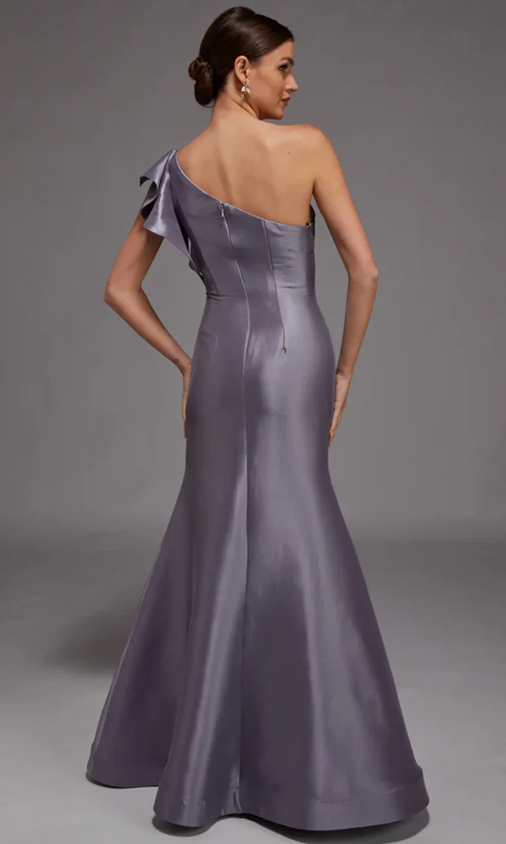Alyce Paris 27826 - Satin Mermaid Dress with Ruffle Detail Mother of the Bride Dresses