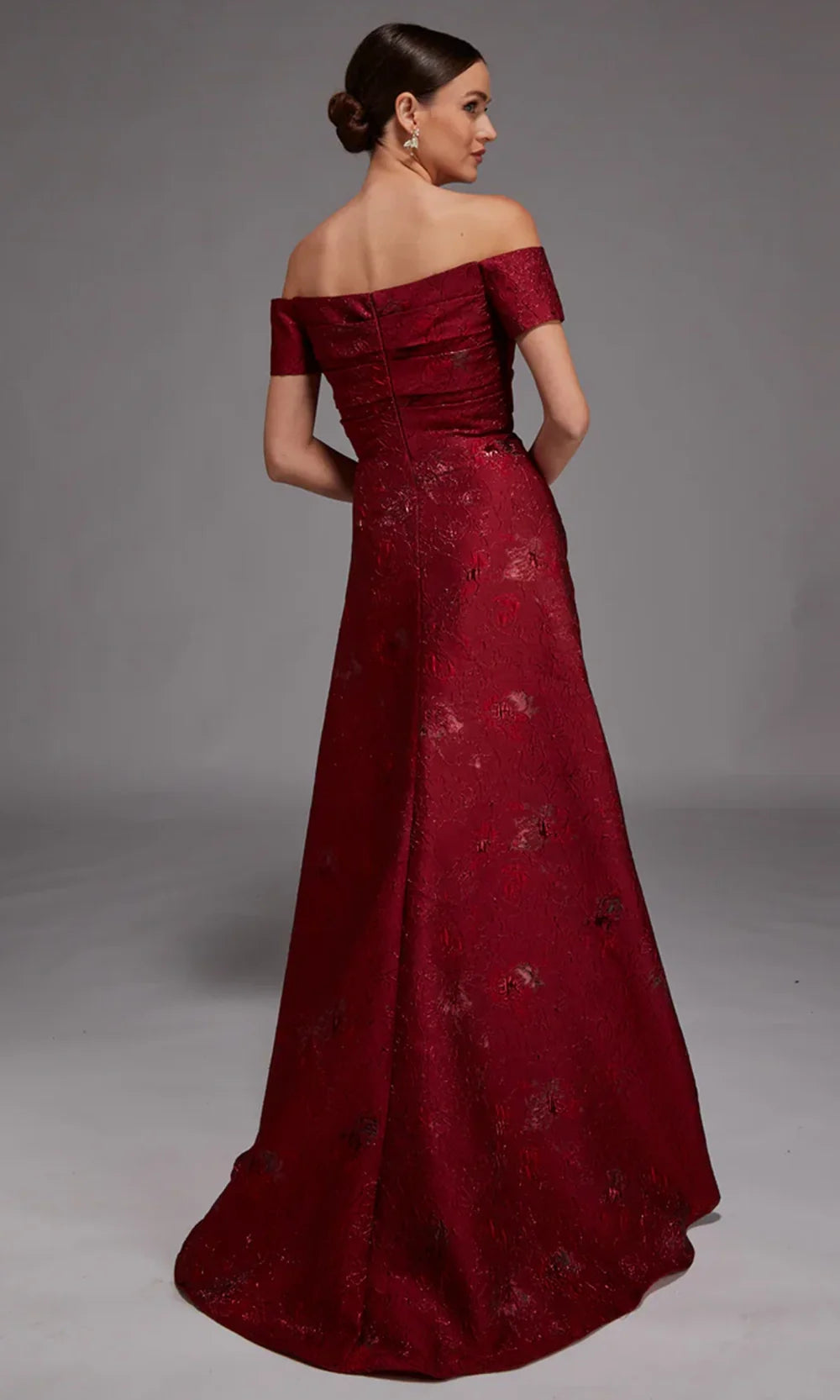 Alyce Paris 27828 - Jacquard Off-Shoulder Gown