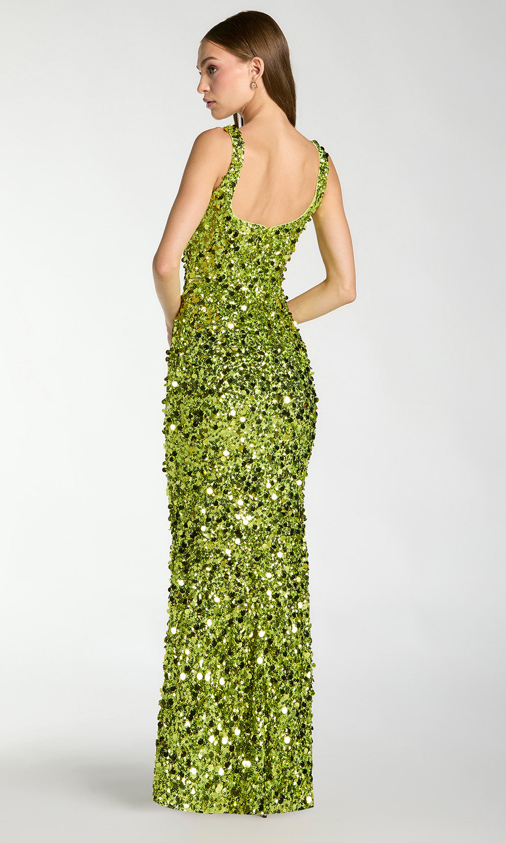Mac Duggal 27838 - Sequin Embellished Fitted Scoop Dress Prom Dresses in Green