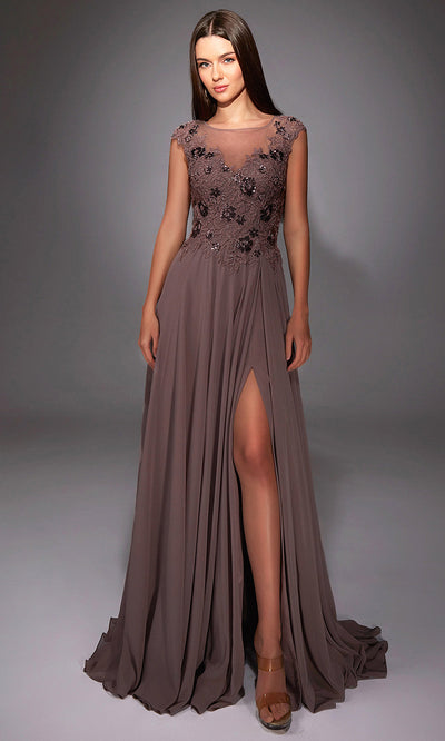 Alyce Paris 27871 - Lace Short Sleeve V-Back Gown Mother of the Bride Dresses