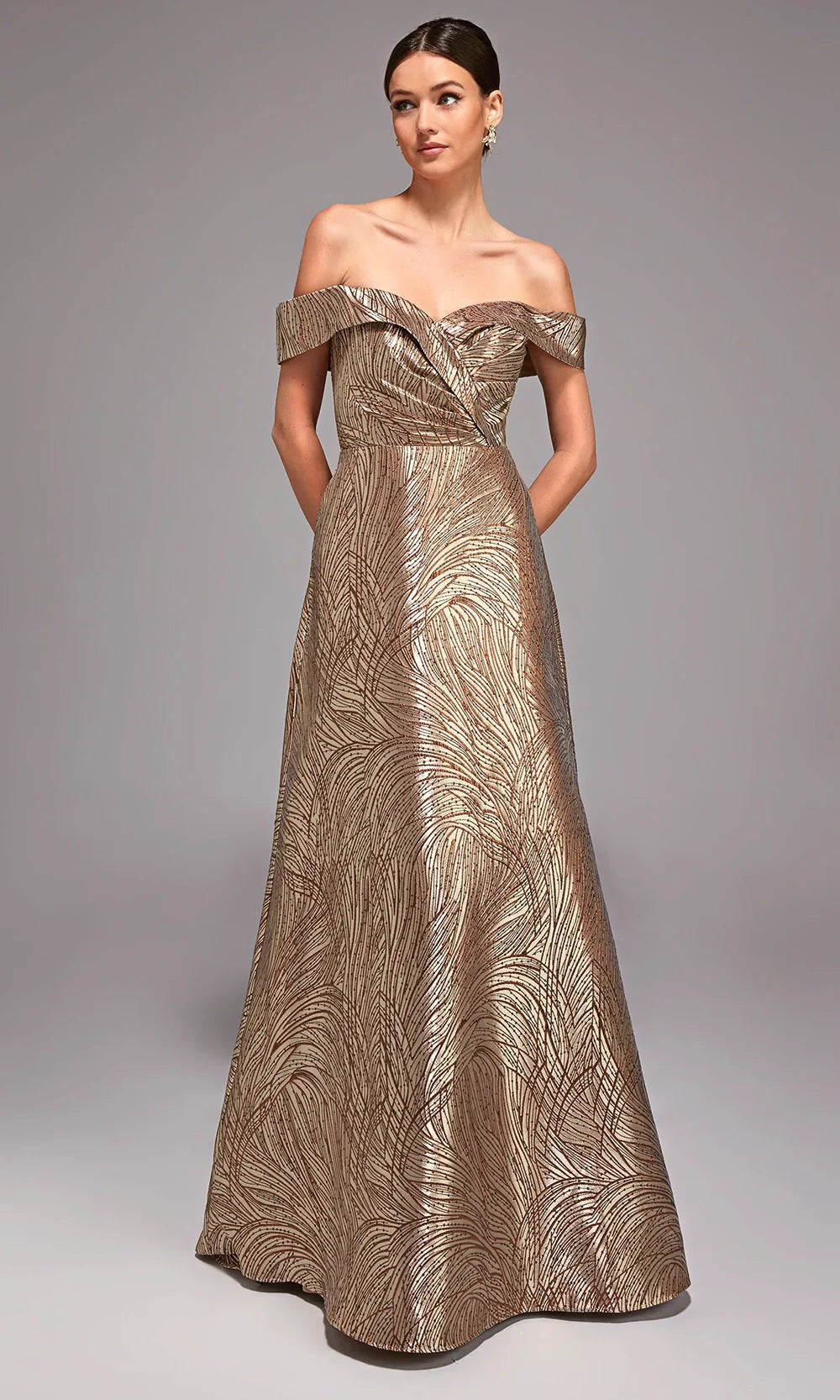 Alyce Paris 27844 - Elegant A-Line Formal Dress with Structured Neckline Formal Gowns