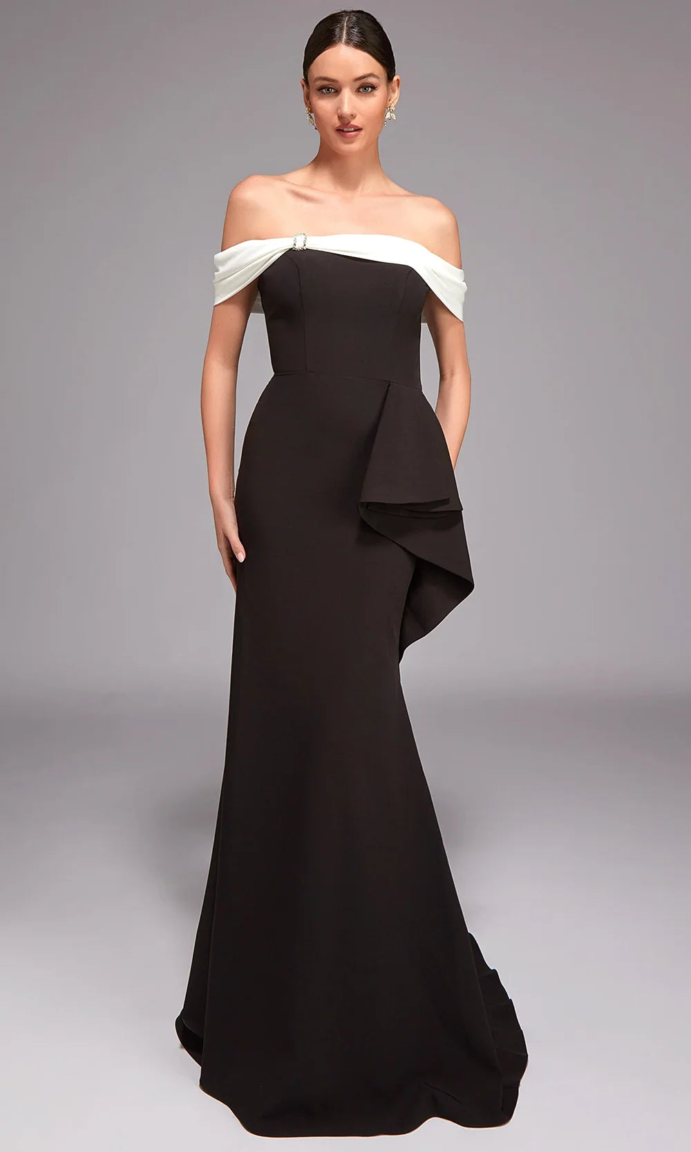 Alyce Paris 27877 - Elegant Draped Neck Formal Dress Formal Gowns