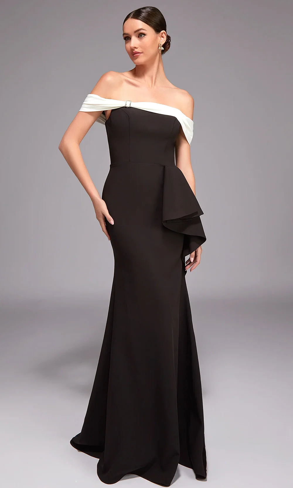 Alyce Paris 27877 - Elegant Draped Neck Formal Dress Formal Gowns