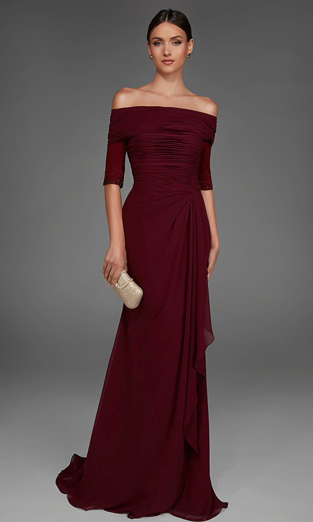 Alyce Paris 27888 - Long Chiffon Sheath Dress