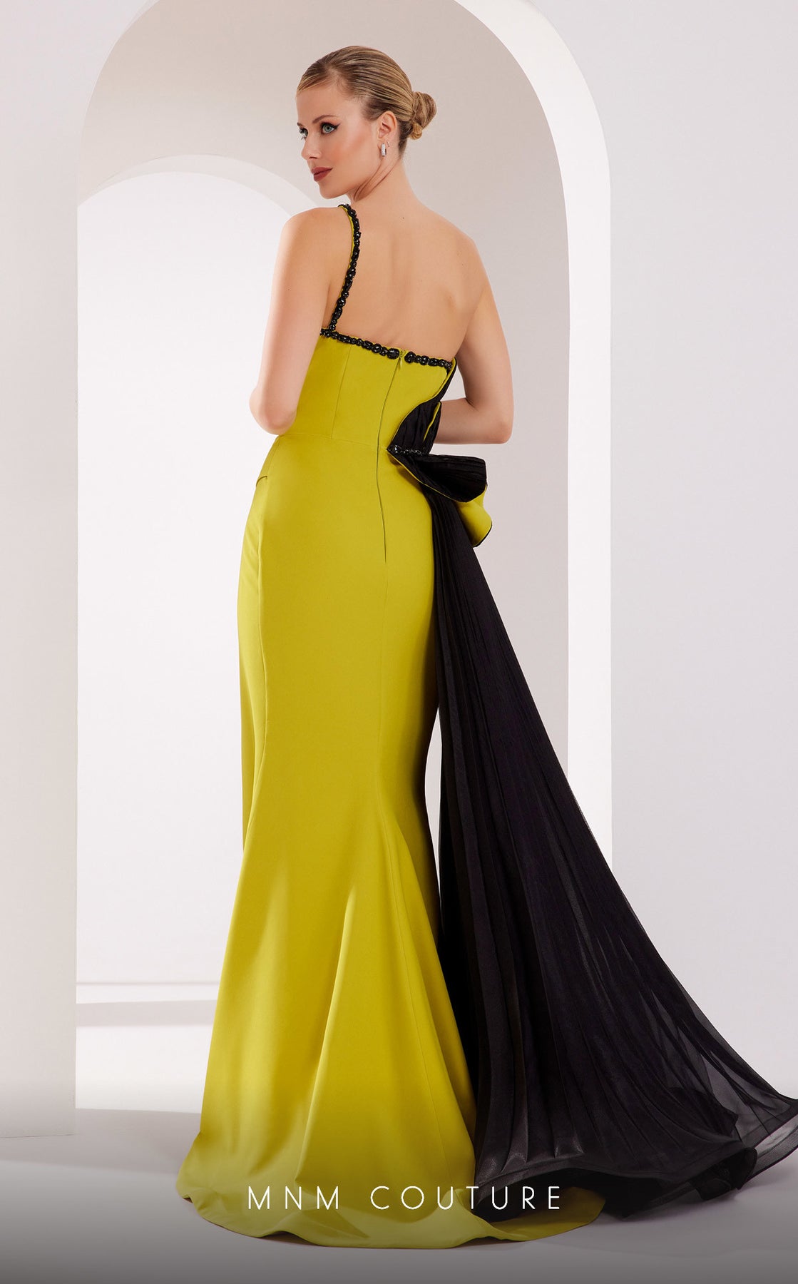 MNM COUTURE 2796 - Floral Accent Gown