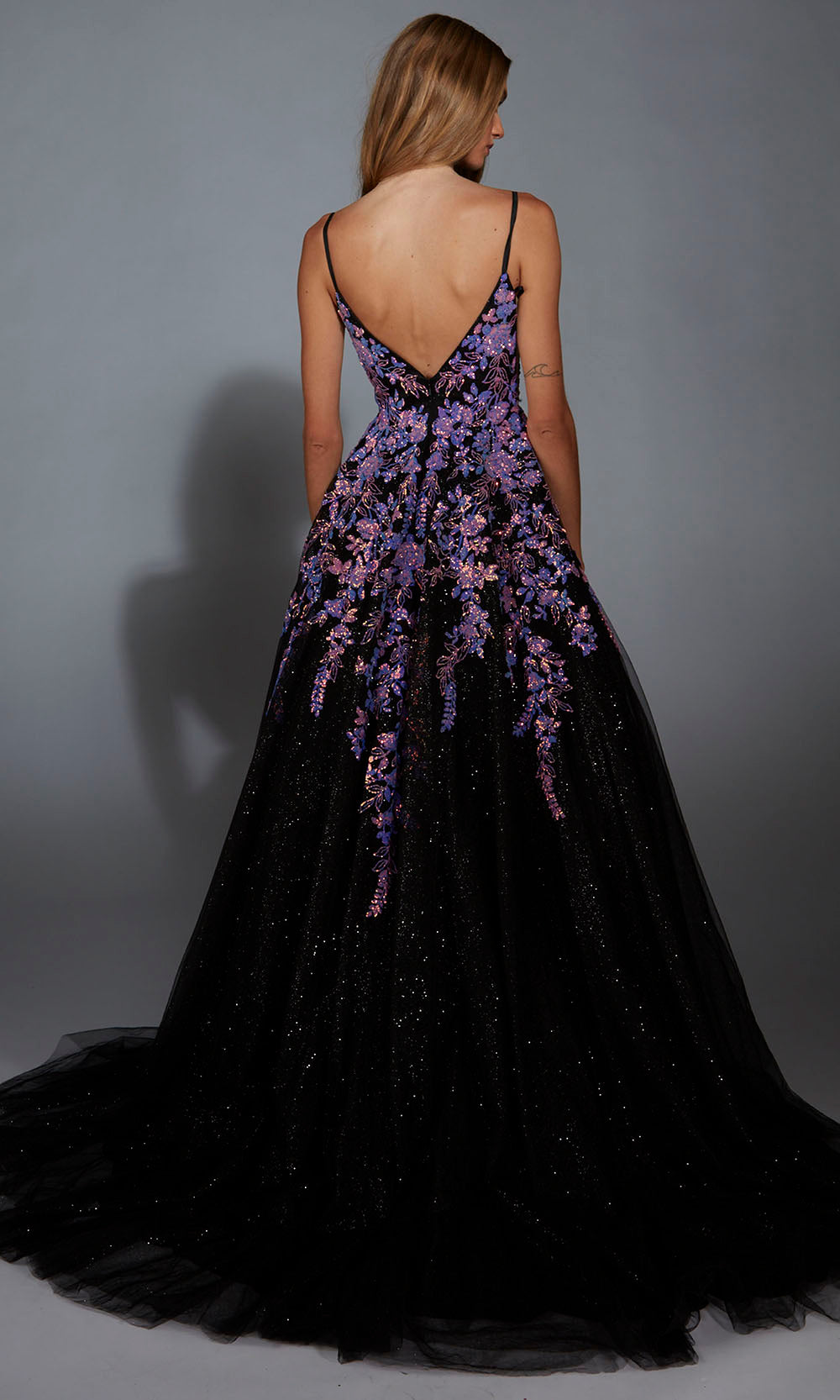 Aerie Couture 283 - Elegant Square Neck Applique Gown Prom Dresses