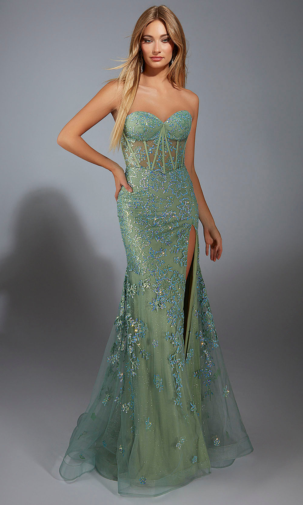 Aerie Couture 289 - Strapless Corset Mermaid Dress Prom Dresses