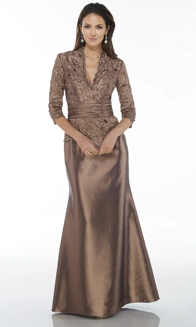 Alyce Paris 29143 - Three Quarter Sleeve Lace Evening Gown Mother of the Bride Dresses