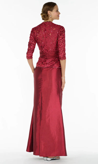 Alyce Paris 29143 - Three Quarter Sleeve Lace Evening Gown Mother of the Bride Dresses