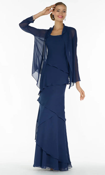 Alyce Paris 29292 - Beaded Trim Scoop Neck Gown with Jacket Evening Dresses