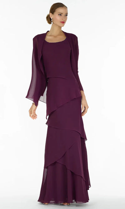 Alyce Paris 29292 - Beaded Trim Scoop Neck Gown with Jacket Evening Dresses