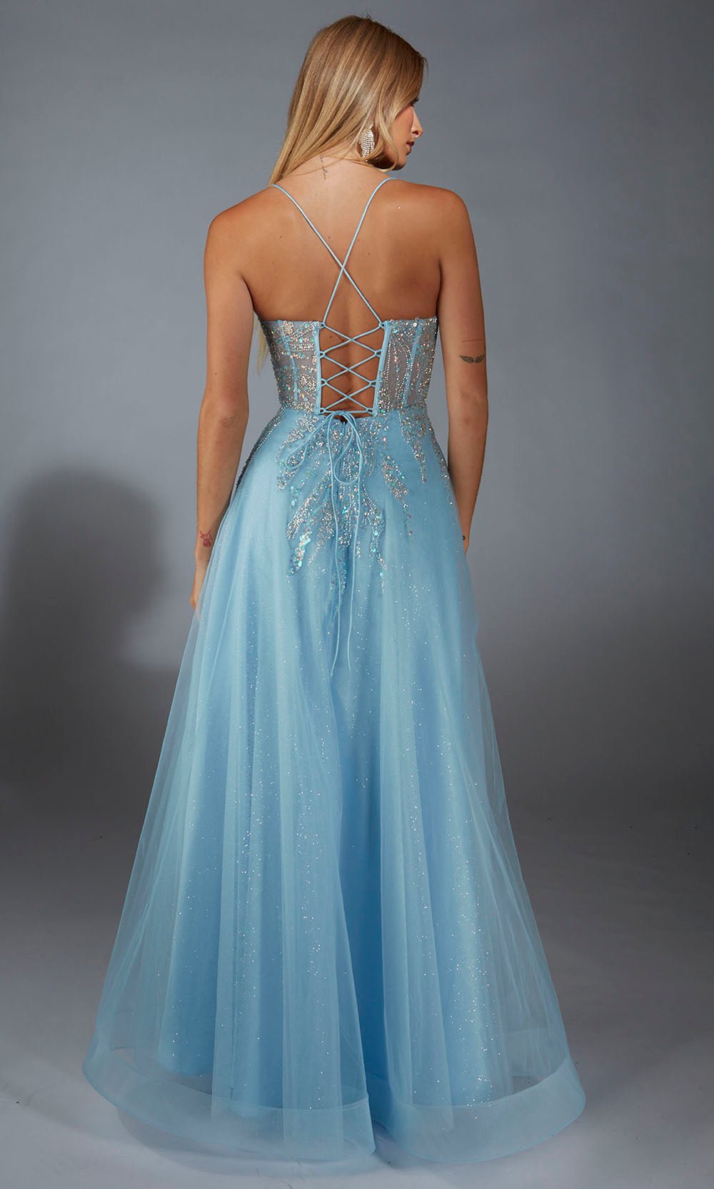 Aerie Couture 292 - Glitter Tulle Corset Evening Dress Prom Dresses