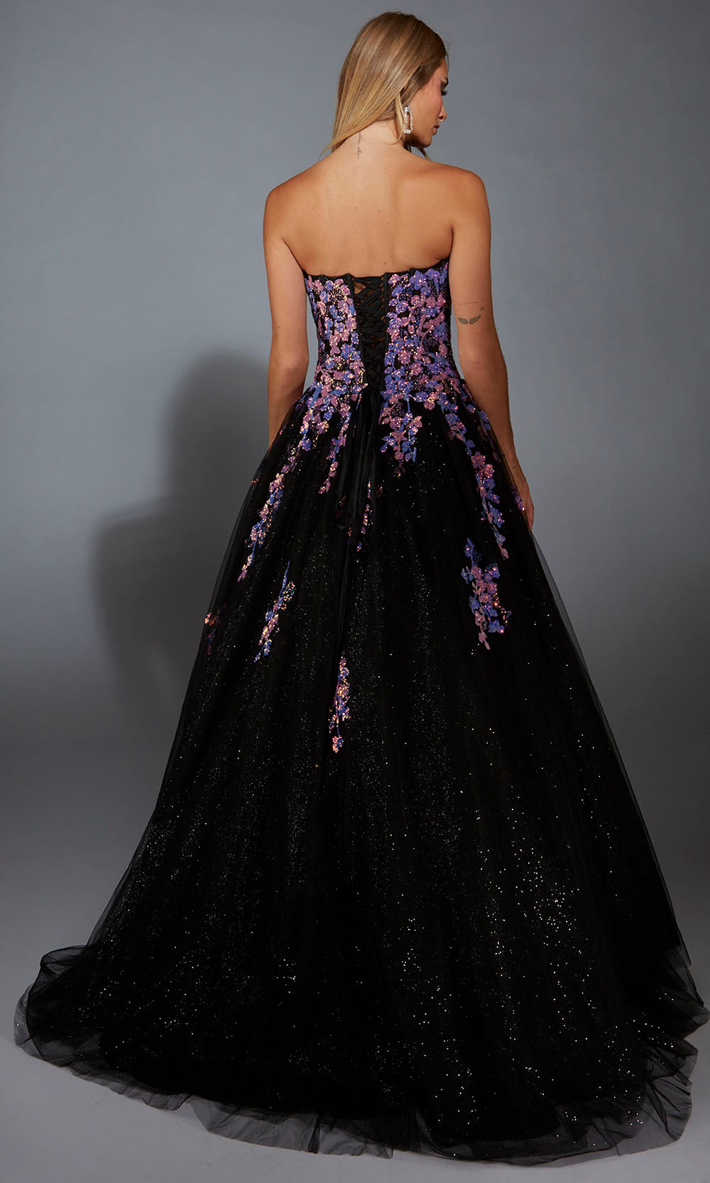 Aerie Couture 297 - Strapless Glitter Skirt Gown Prom Dresses