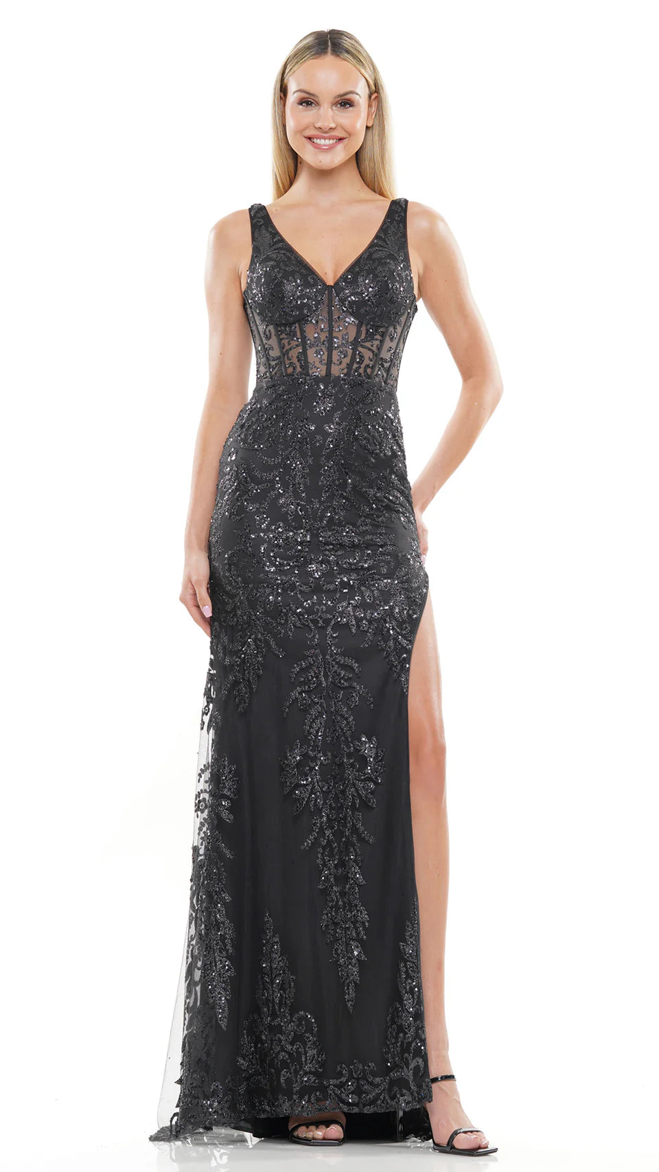 Colors Dress 2990 - V-neck Dress