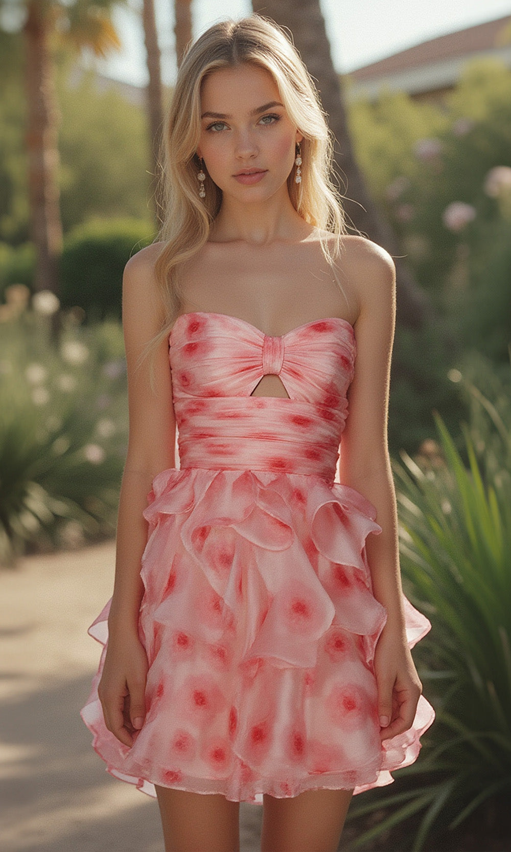 Alyce Paris 30023 - Sweetheart Print Dress with Cutout Cocktail Dresses