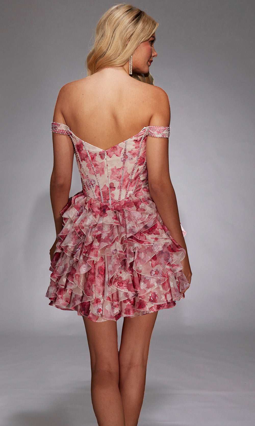 Alyce Paris 30034 - Sweetheart A-line Dress with Floral Organza Cocktail Dresses