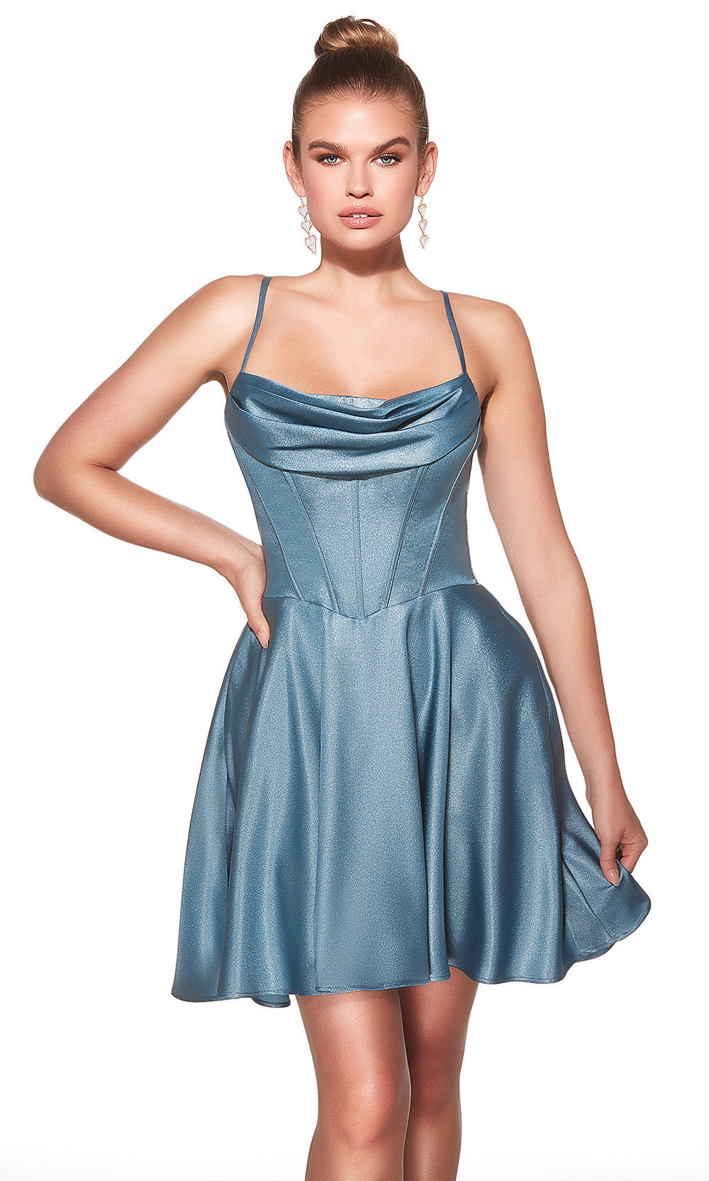 Alyce Paris 30051 - Strappy Open Back Simple A-line Dress Cocktail Dresses