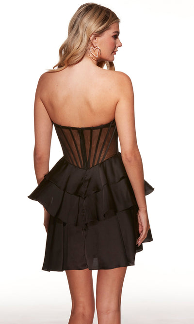 Alyce Paris 30084 - Sheer Corset Ruched Sweetheart Dress Homecoming Dresses