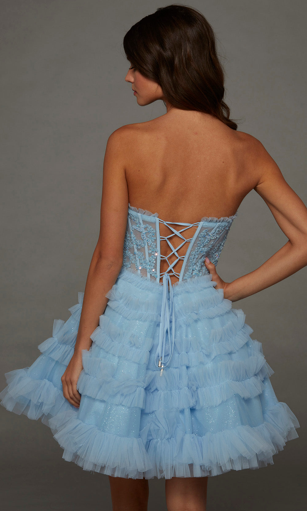 Short Homecoming Dress: Alyce 30094 Light Yellow / 20
