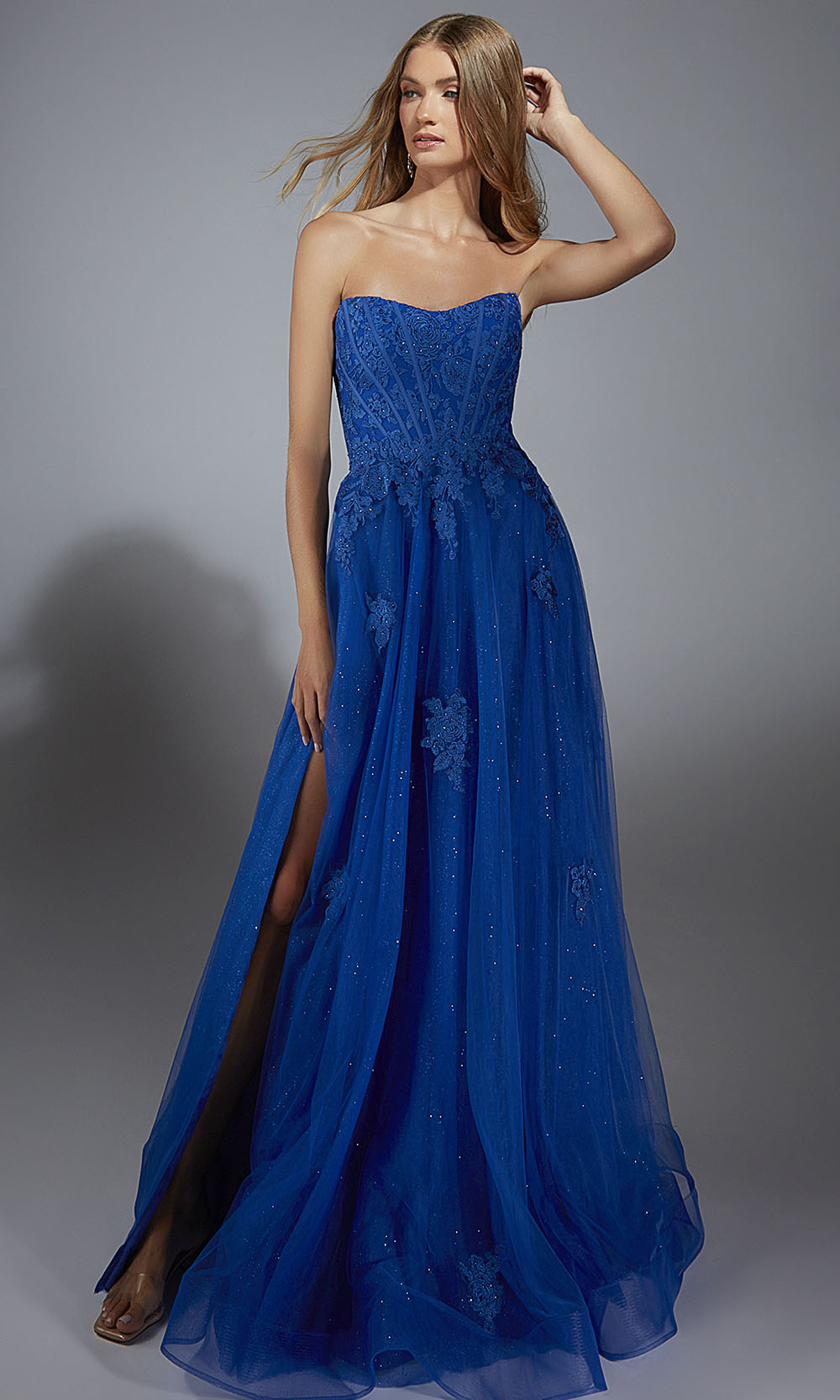 Aerie Couture 300 - Elegant Sweetheart Gown with Slit Prom Dresses