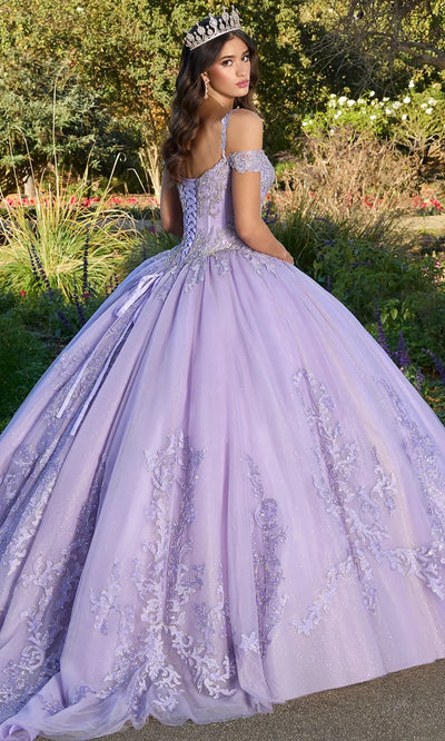 Ashley Lauren 30106 - Cold Shoulder Basque Waist Ballgown with Bolero Quinceanera Dresses