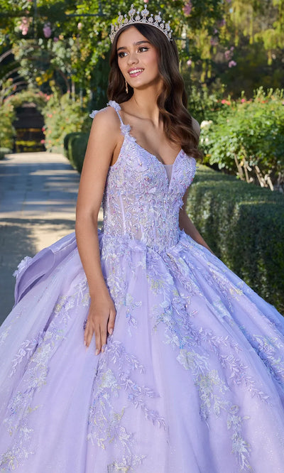 Ashley Lauren 30107 - Embroidered Organza Ballgown with Oversized Bow Ball Gowns