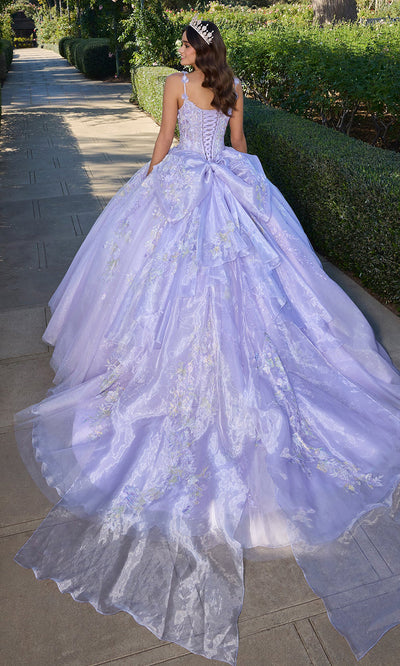 Ashley Lauren 30107 - Embroidered Organza Ballgown with Oversized Bow Ball Gowns