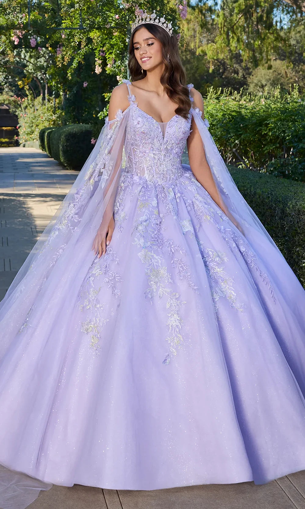 Ashley Lauren 30107 - Embroidered Organza Ballgown with Oversized Bow Ball Gowns