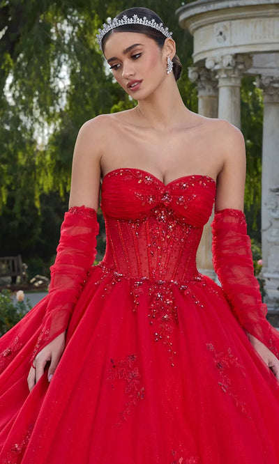 Ashley Lauren 30117 - Beaded Embroidered Sweetheart Ballgown Quinceanera Dresses