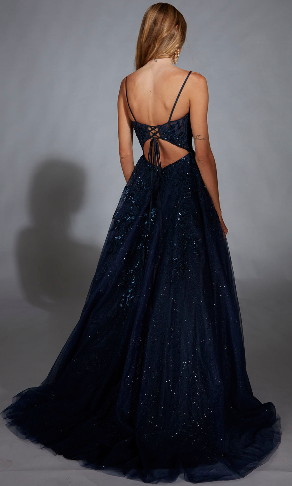 Aerie Couture 302 - Sparkle Illusion A Line Dress Prom Dresses