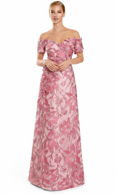 Alexander by Daymor 3100F25 - A-Line Skirt Floral Embellished Gown Prom Dresses