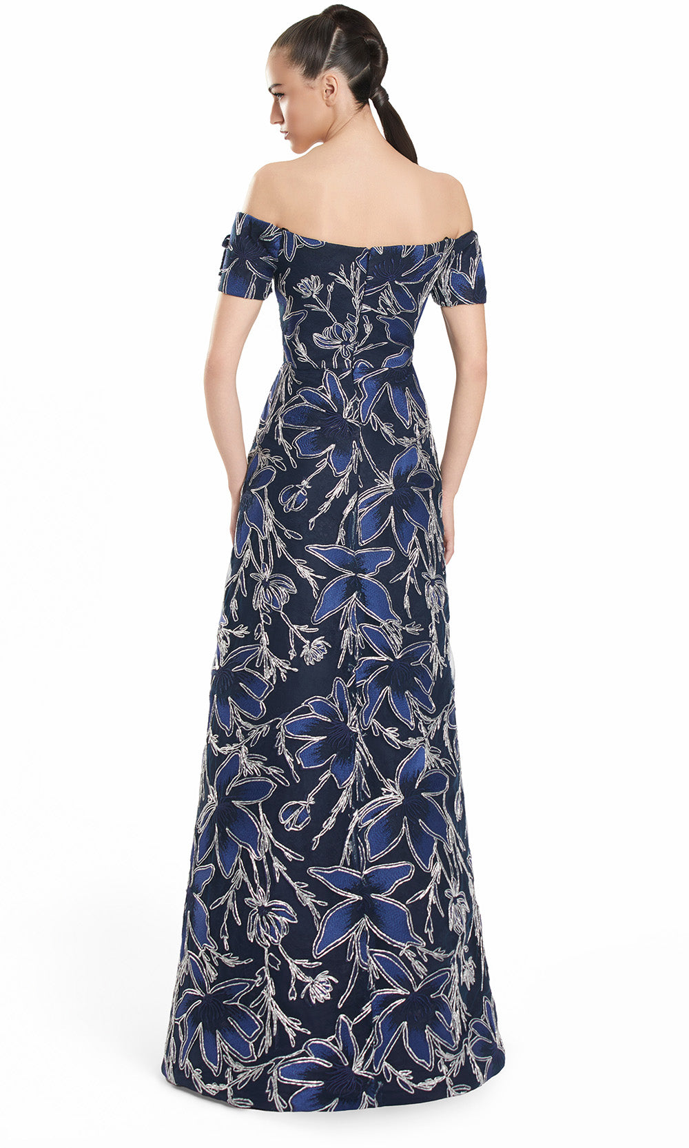 Alexander by Daymor 3100F25 - A-Line Skirt Floral Embellished Gown Prom Dresses
