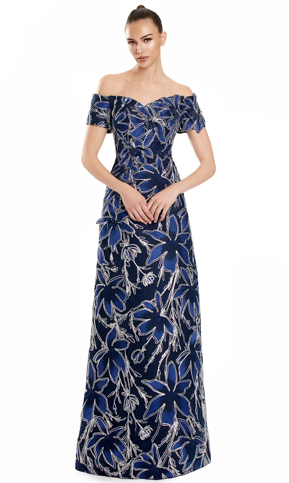 Alexander by Daymor 3100F25 - Sweetheart Off Shoulder Floral Gown