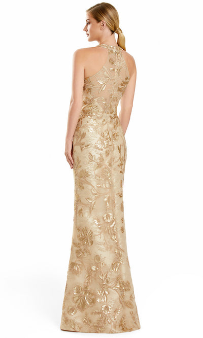 Alexander by Daymor 3101F25 - Halter Embellished Sheath Gown