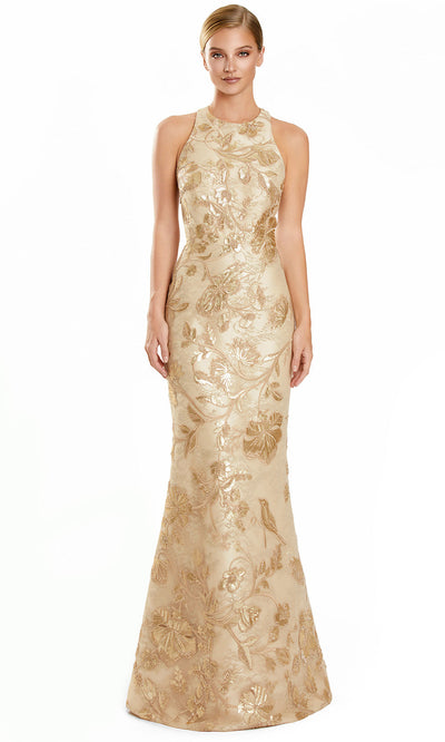 Alexander by Daymor 3101F25 - Halter Embellished Sheath Gown