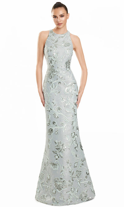 Alexander by Daymor 3101F25 - Halter Embellished Sheath Gown