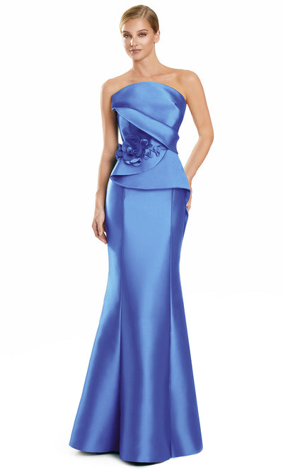 Alexander by Daymor 3108F25 - Strapless Mermaid Gown with Floral Waist