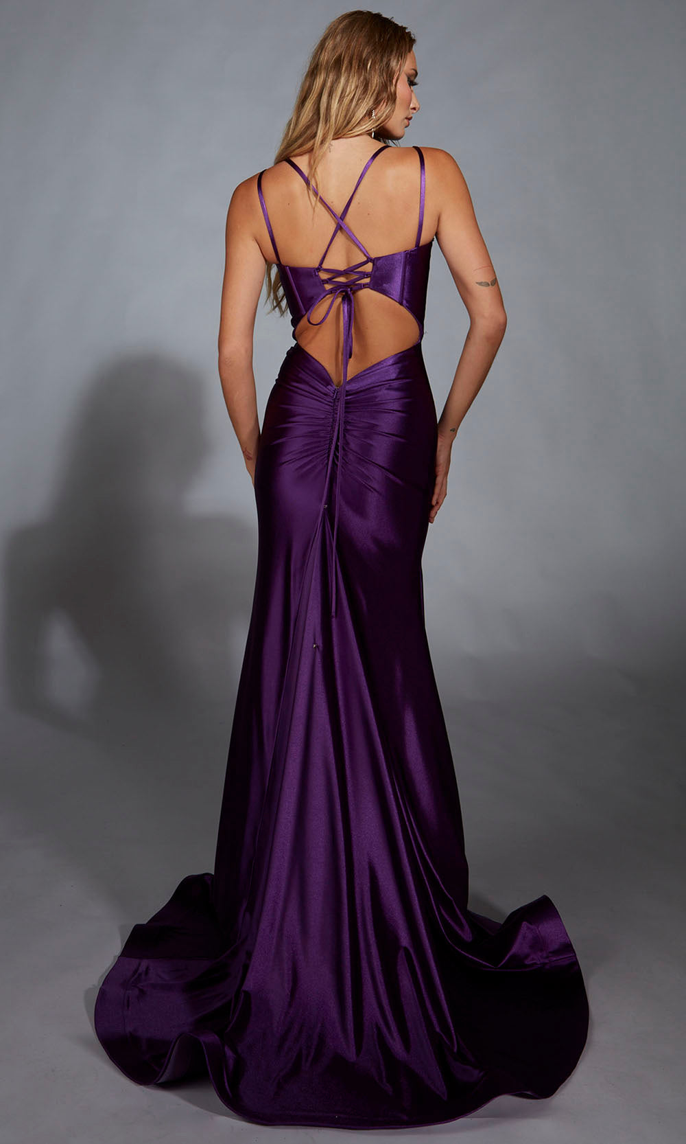 Aerie Couture 310 - Long Stretch Satin Trumpet Dress