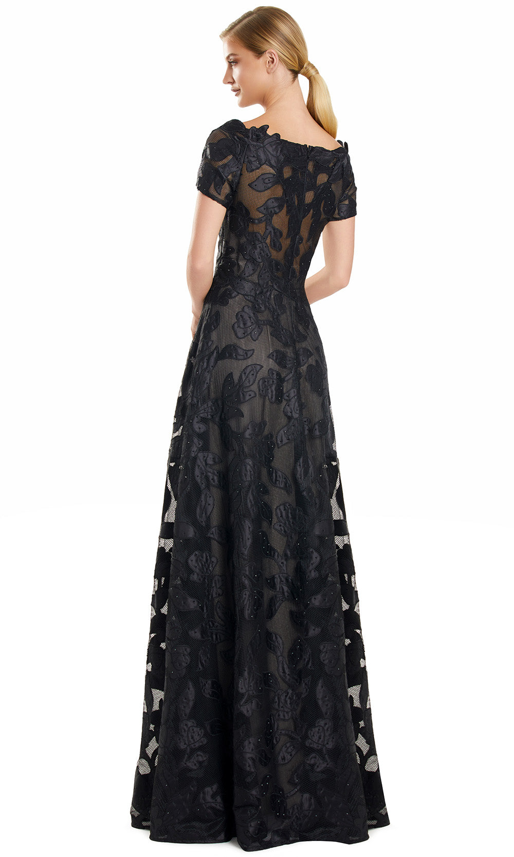 Alexander by Daymor 3113F25 - Off Shoulder Embroidered A-Line Gown