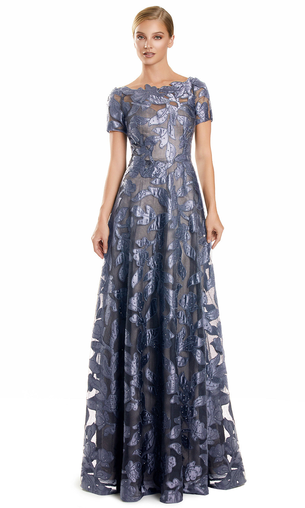 Alexander by Daymor 3113F25 - Off Shoulder Embroidered A-Line Gown