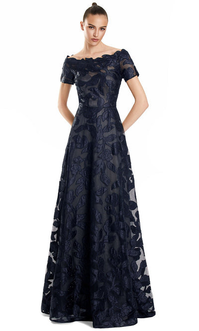 Alexander by Daymor 3113F25 - Off Shoulder Embroidered A-Line Gown