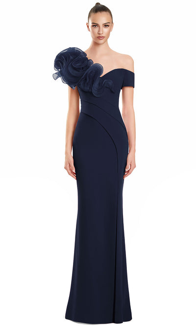 Alexander by Daymor 3122F25 - Draped Bodice Sheath Evening Gown Prom Dresses