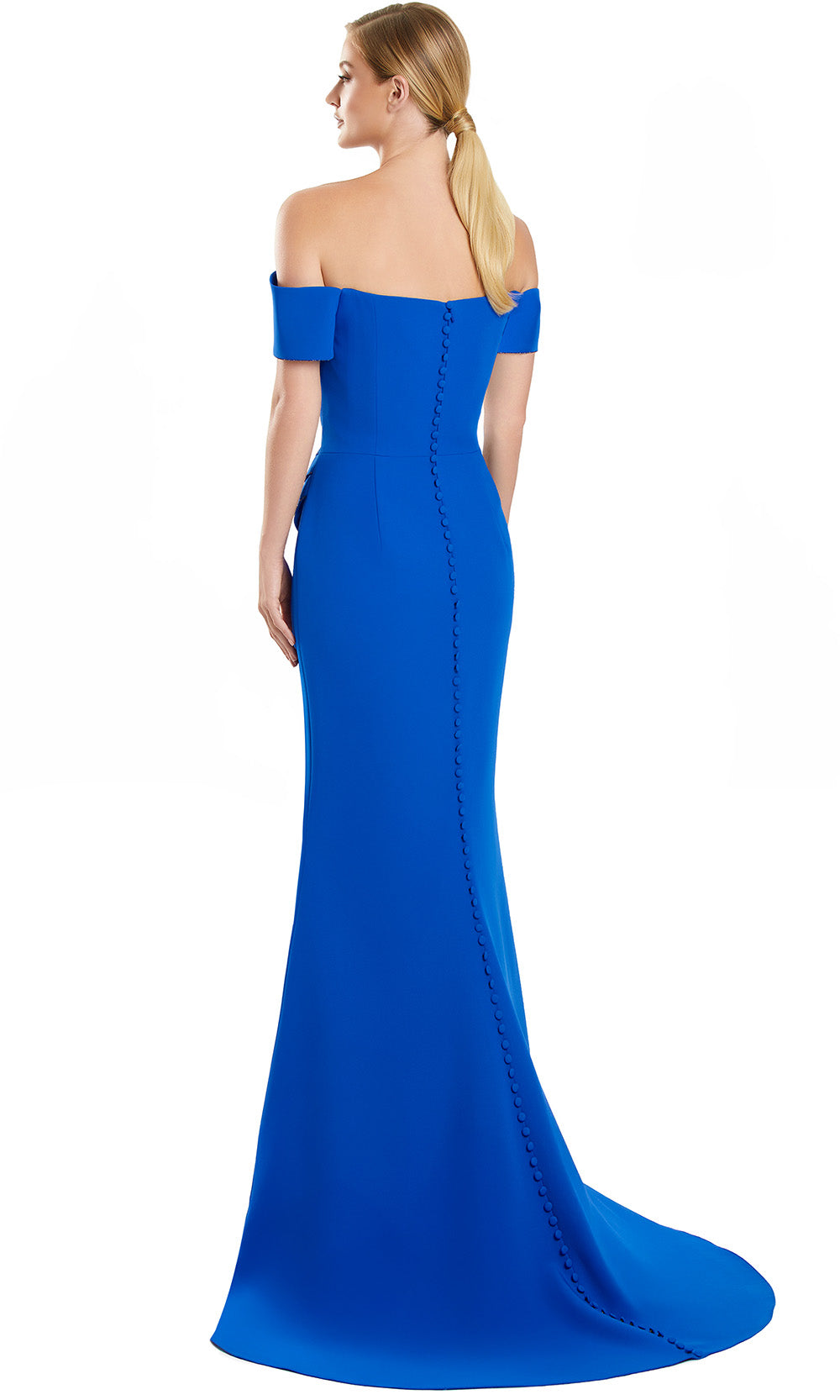 Alexander by Daymor 3123F25 - Off Shoulder Seam Sculpted Evening Gown Bridesmaid Dresses
